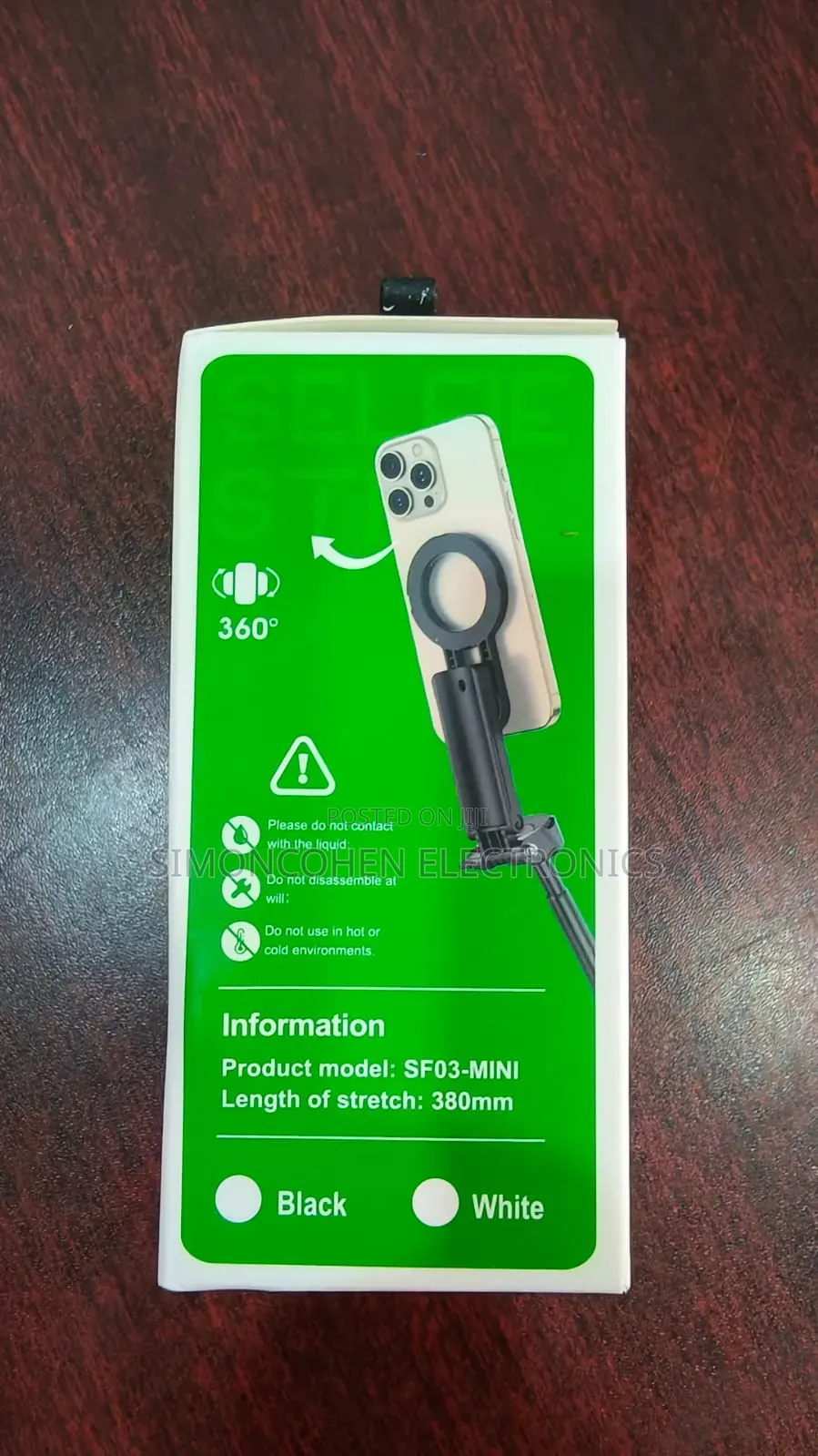 380mm Foldable Extending Rotating Magnetic Ring Phone Tripod Stand