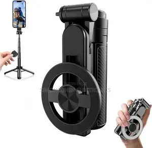 380mm Foldable Extending Rotating Magnetic Ring Phone Tripod Stand