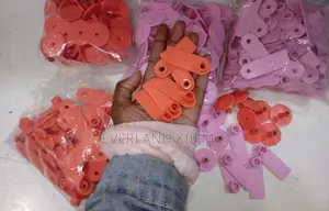 Orange Slim Tags for Goats and Sheeps - Plain