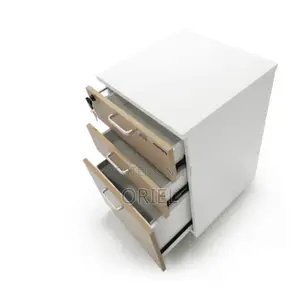 Office Cabinet : Wood Office Storage Cabinet With 3 Drawers