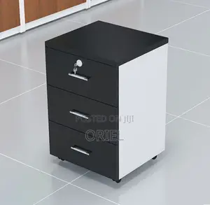 Office Cabinet : Wood Office Storage Cabinet With 3 Drawers