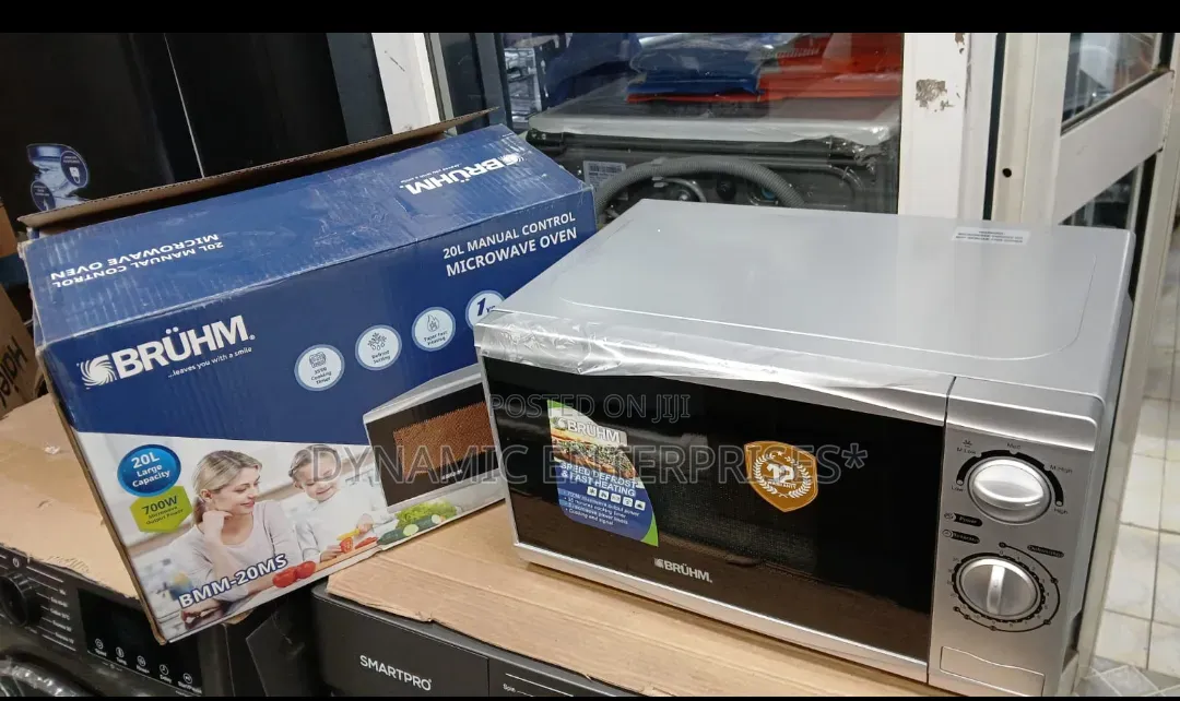 Bruhm 20L Silver Microwave