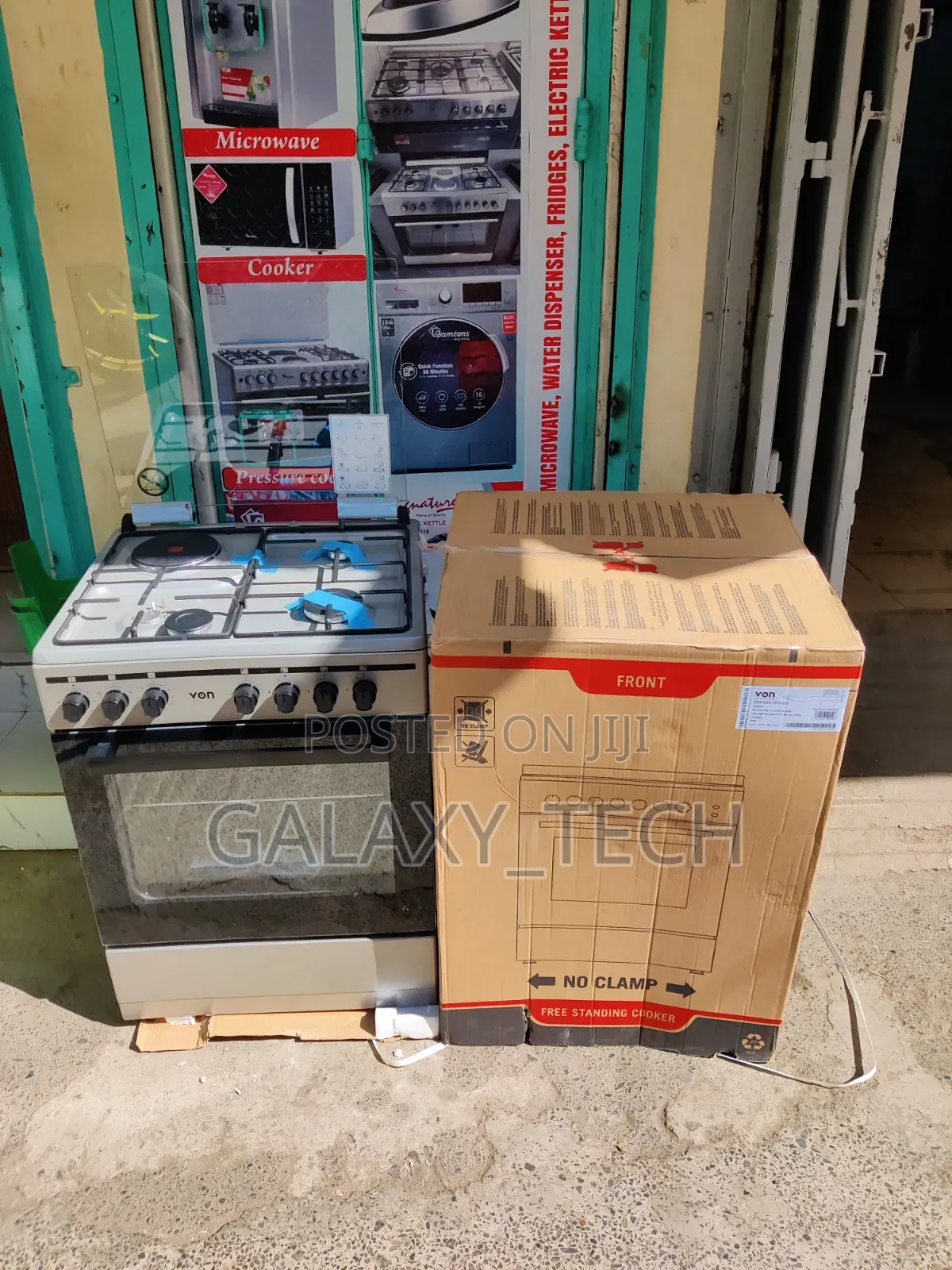 VON COOKER 60X55cm 3 Gas + 1 Electric Burners