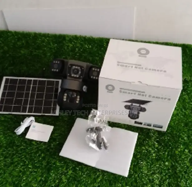 VTS-29 Smart Solar Camera – Triple Lens V380 Pro