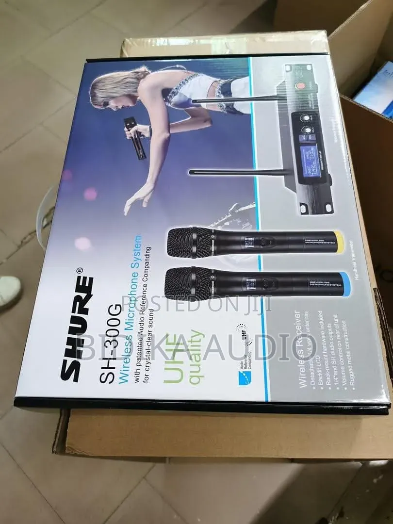 Shure SH-300G Wireless Microphone (Dual Handheld Mics)