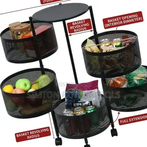 Storage Rack 5-Layer Round Multipurpose Storage