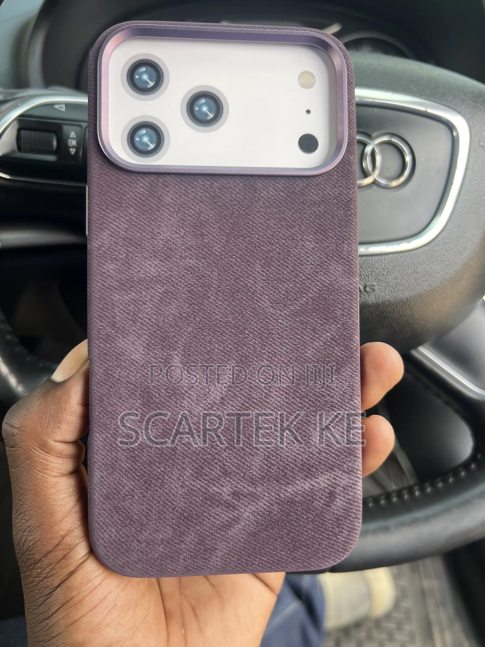 iPhone 17-Pro Max Cover Flannel Leather