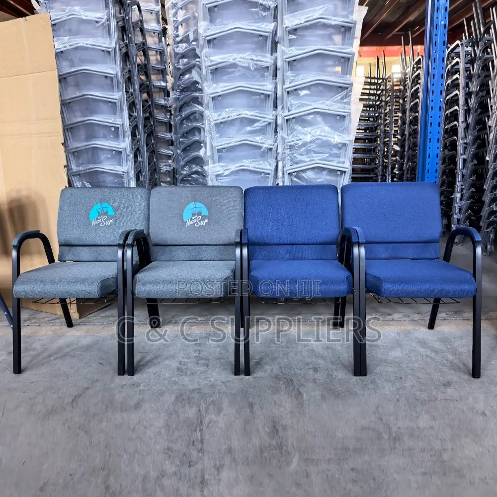 Modern Interlocking Conference Chair.