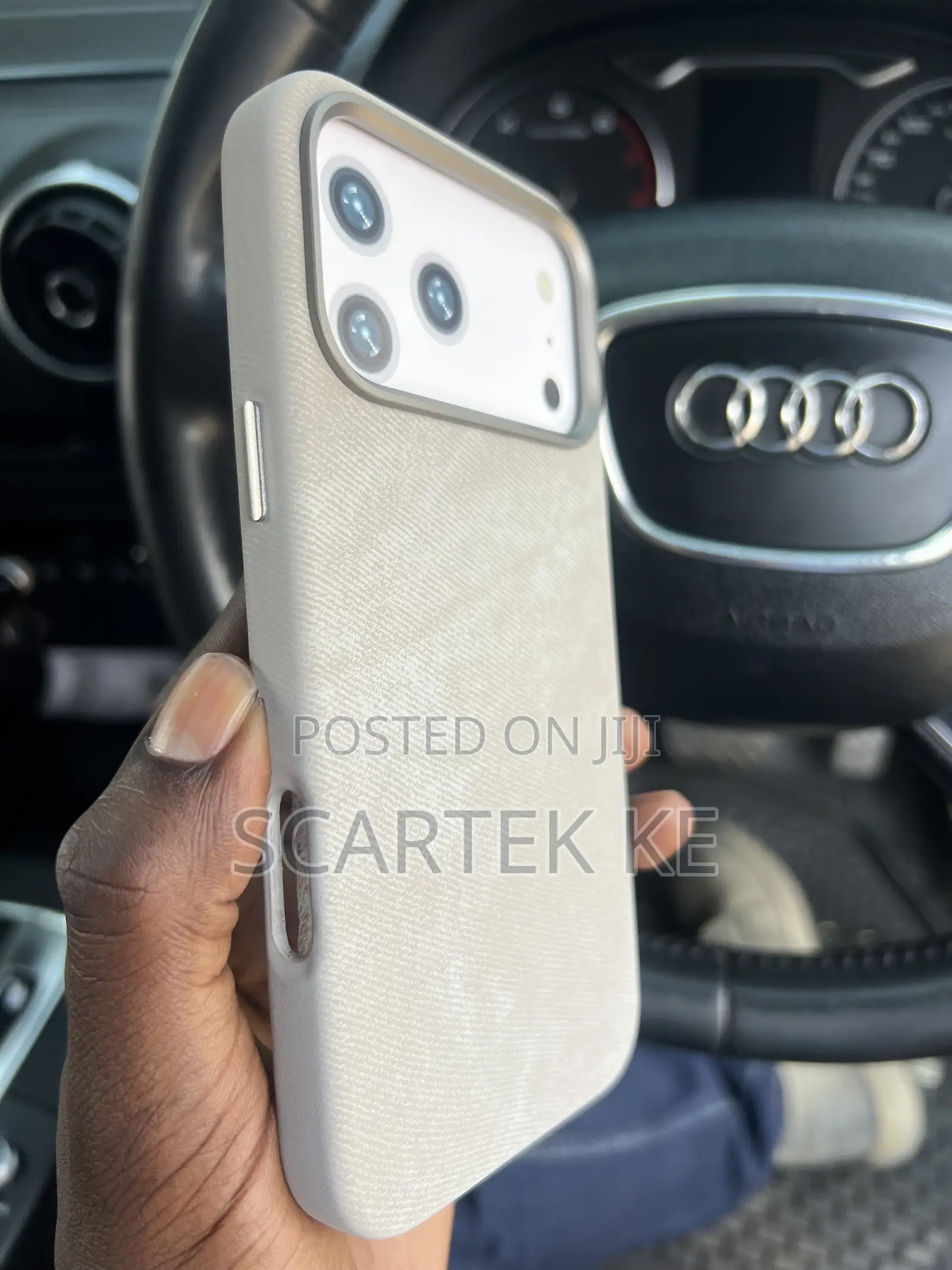 iPhone 17-Pro Max Cover Flannel Leather