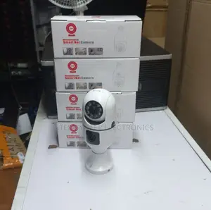 Intelligent Wide Angle View Dual Lens PTZ WiFi Bulb Camera