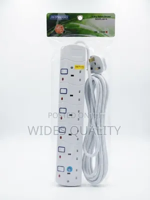 JSB Extra Power 6-Way Safety Socket With Surge Protector