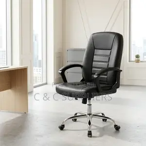 Leather Black Study Desk Chair