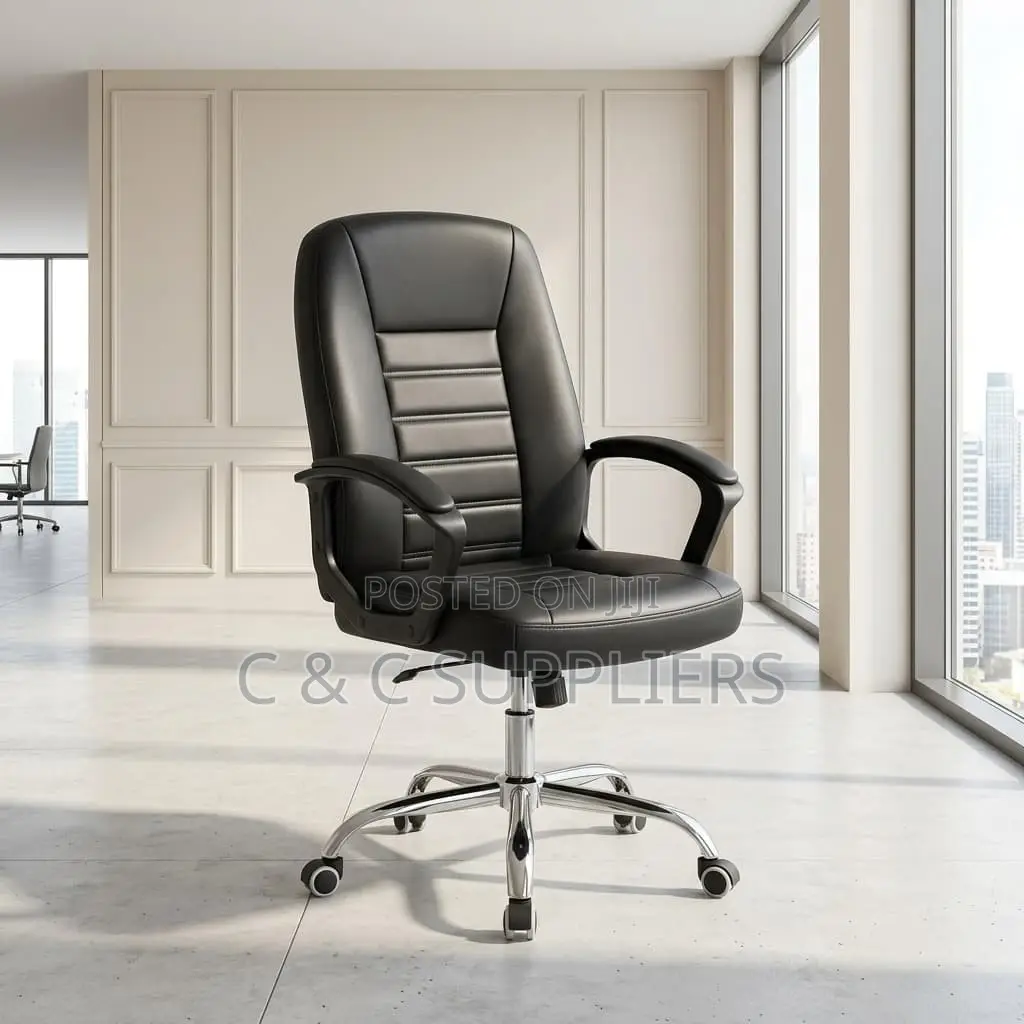 Leather Black Study Desk Chair