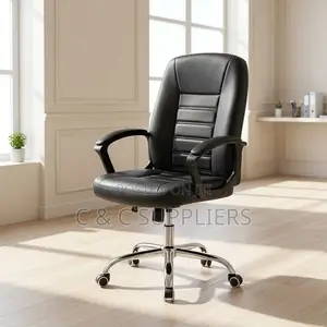 Leather Black Study Desk Chair