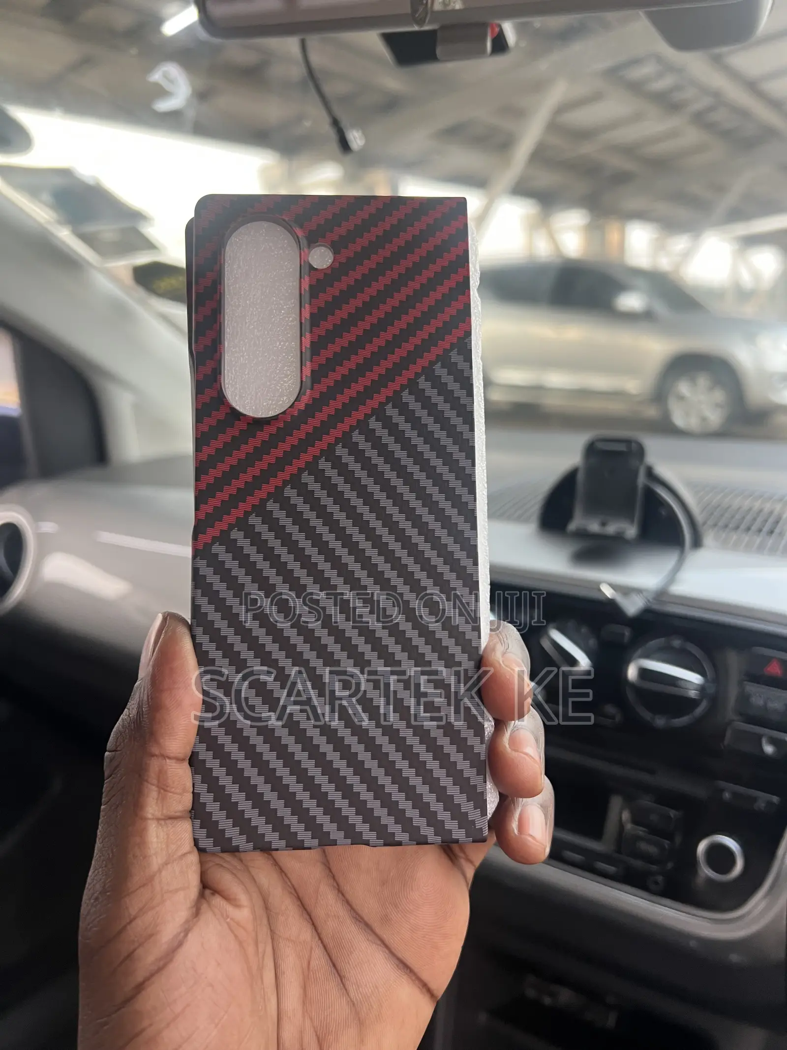 Luxury Carbon Fibre Tribal Samsung Z-Fold 6