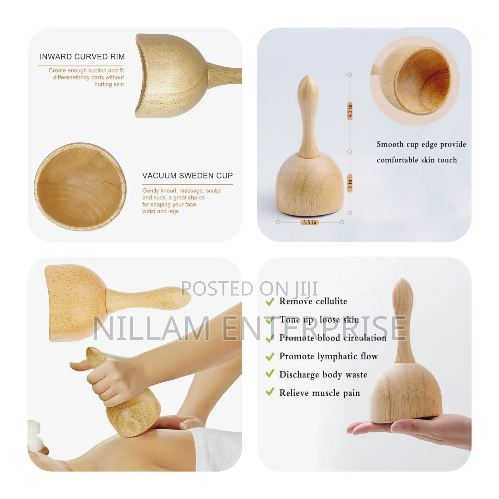 Body Sculpting Tool for Lymphatic Drainage and Cellulite Reduction