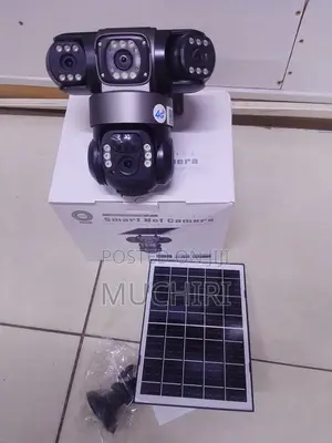 V380 Triple Lens Solar 4G Camera for Home Business