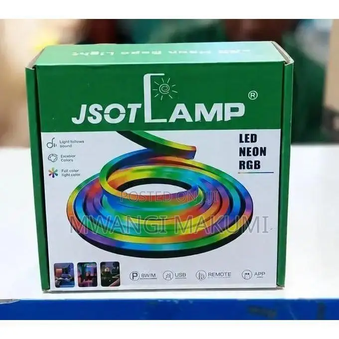 JSOT 5M RGB LED Neon Rope Light With Remote Control