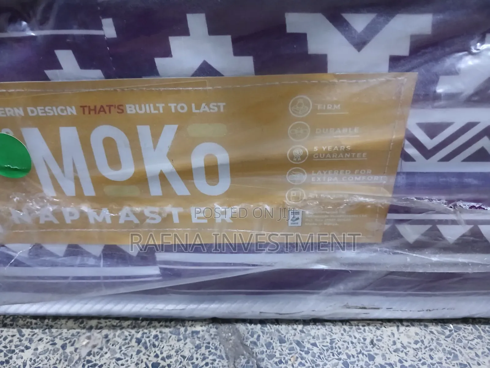 5×6×8" Moko Mattresses +2free Fiber Pillows