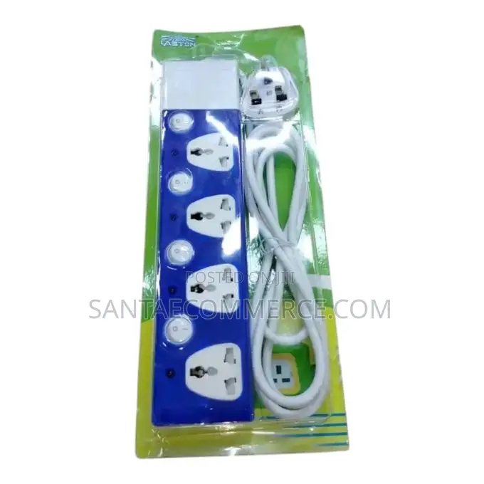 Universal Extension Power Strip 4 Socket With Individual Switches