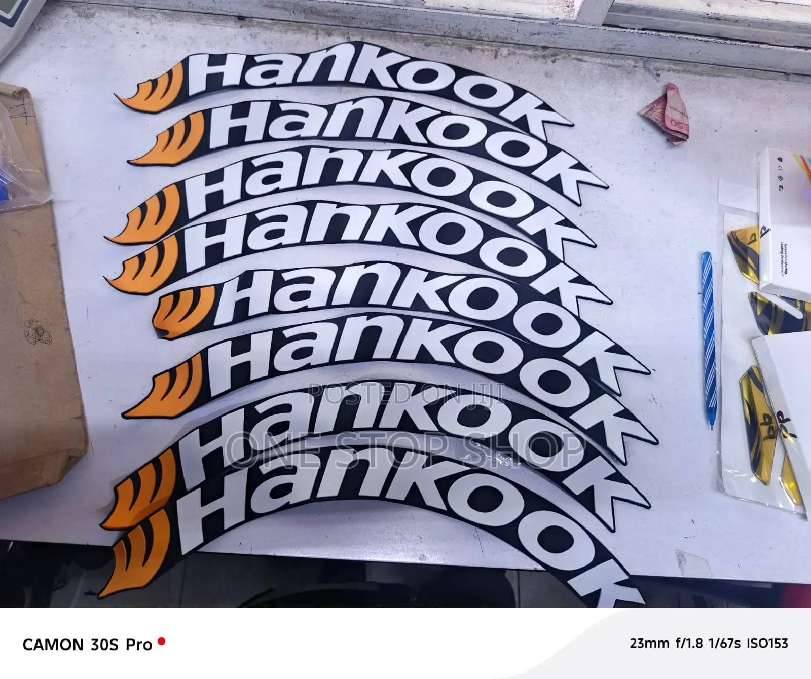 Falken or Hankook Tyre Stickers