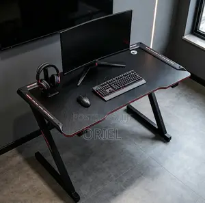 Office Desk : 140CM Gaming Desk With LED Lights