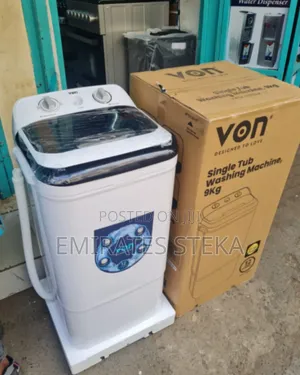 VON Powerful 9kg Single Tub Washing Machine – Deep Cleaning Semi