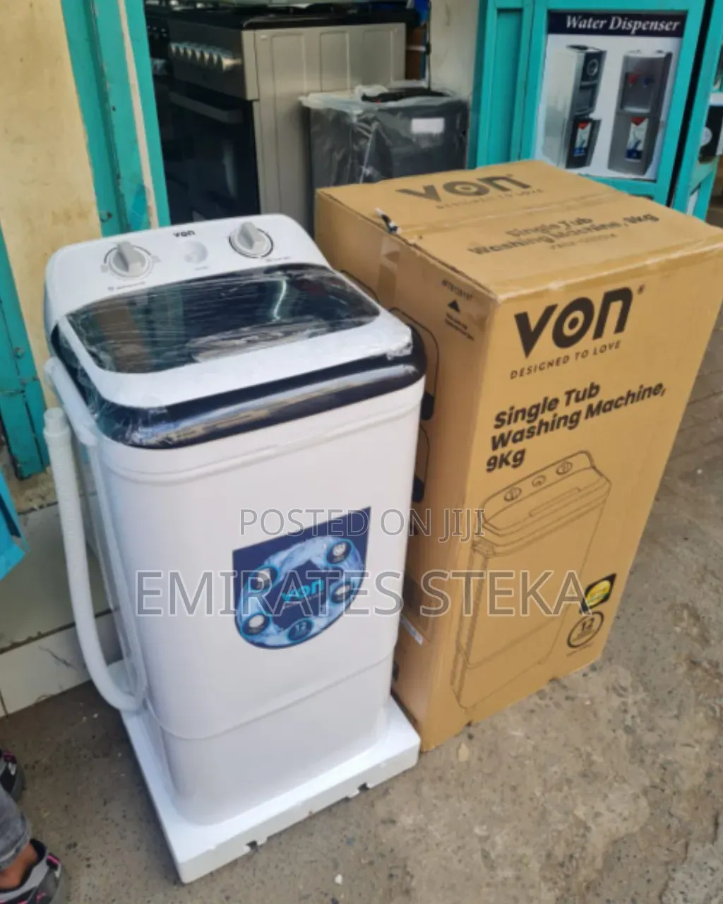 VON Powerful 9kg Single Tub Washing Machine – Deep Cleaning Semi