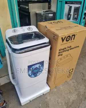 VON Powerful 9kg Single Tub Washing Machine – Deep Cleaning Semi