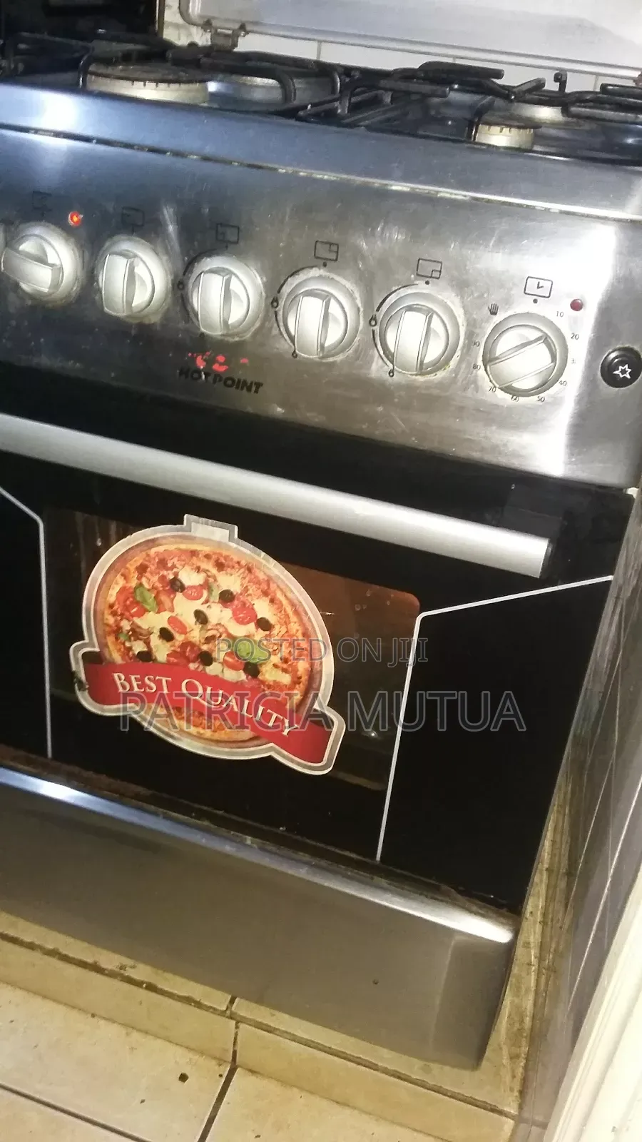 Hotpoint Cooker 3gas + 1electric 60by60cm