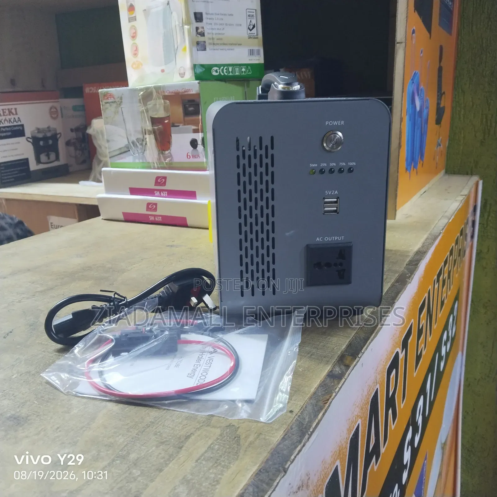 Portable 1kwh Lithium Vestwood by Haier. Rechargeable. Pay on Delivery