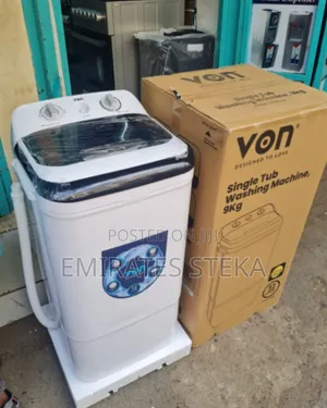 VON 9kg Semi-Automatic Washing Machine - Powerful Single Tub Washer