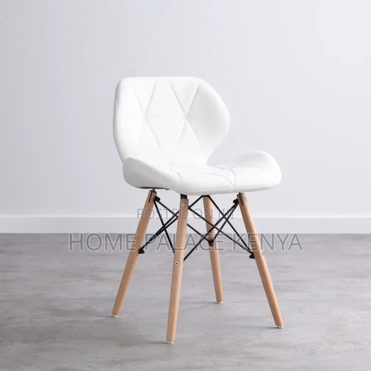 Dining Chair; Elegant Eames Style Faceless Dining Chair for Home