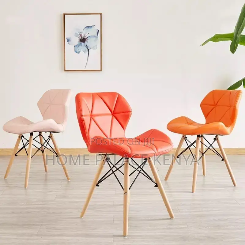 Dining Chair; Elegant Eames Style Faceless Dining Chair for Home