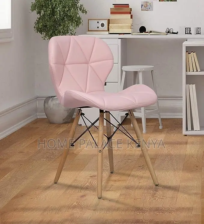 Dining Chair; Elegant Eames Style Faceless Dining Chair for Home