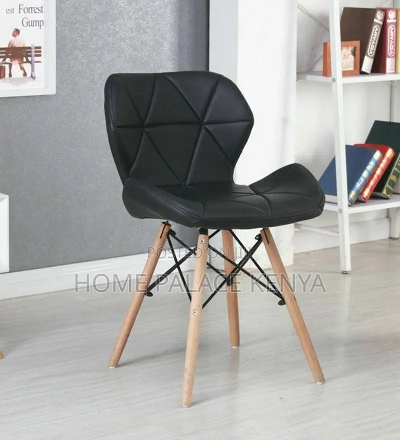 Dining Chair; Elegant Eames Style Faceless Dining Chair for Home