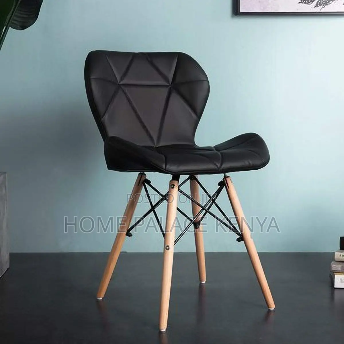 Dining Chair; Elegant Eames Style Faceless Dining Chair for Home