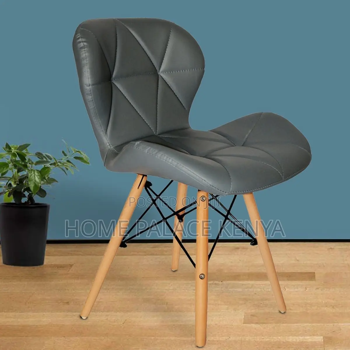 Dining Chair; Elegant Eames Style Faceless Dining Chair for Home