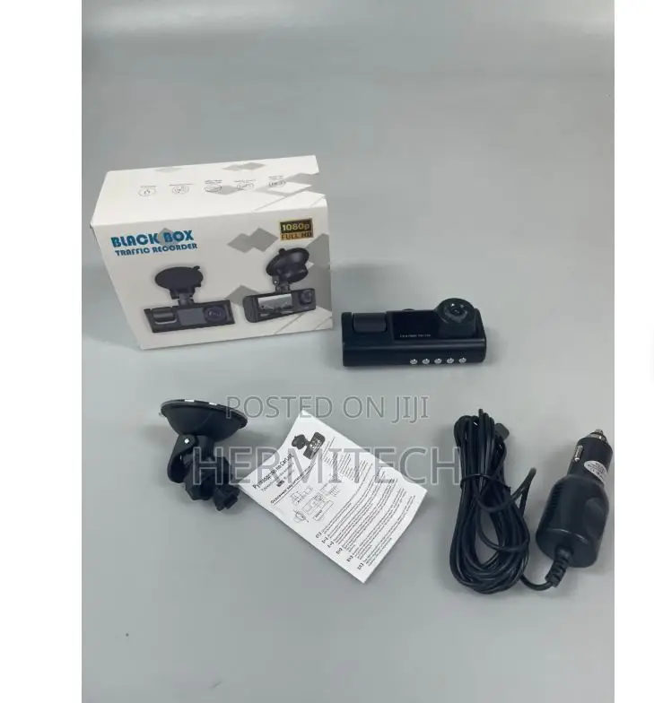 3 in 1 Car DVR With HD Front Rear Cameras and Easy Playback