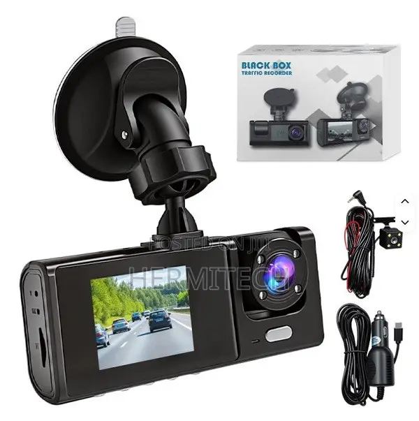 3 in 1 Dash Recorder With Front Rear Cameras for Safer Driving