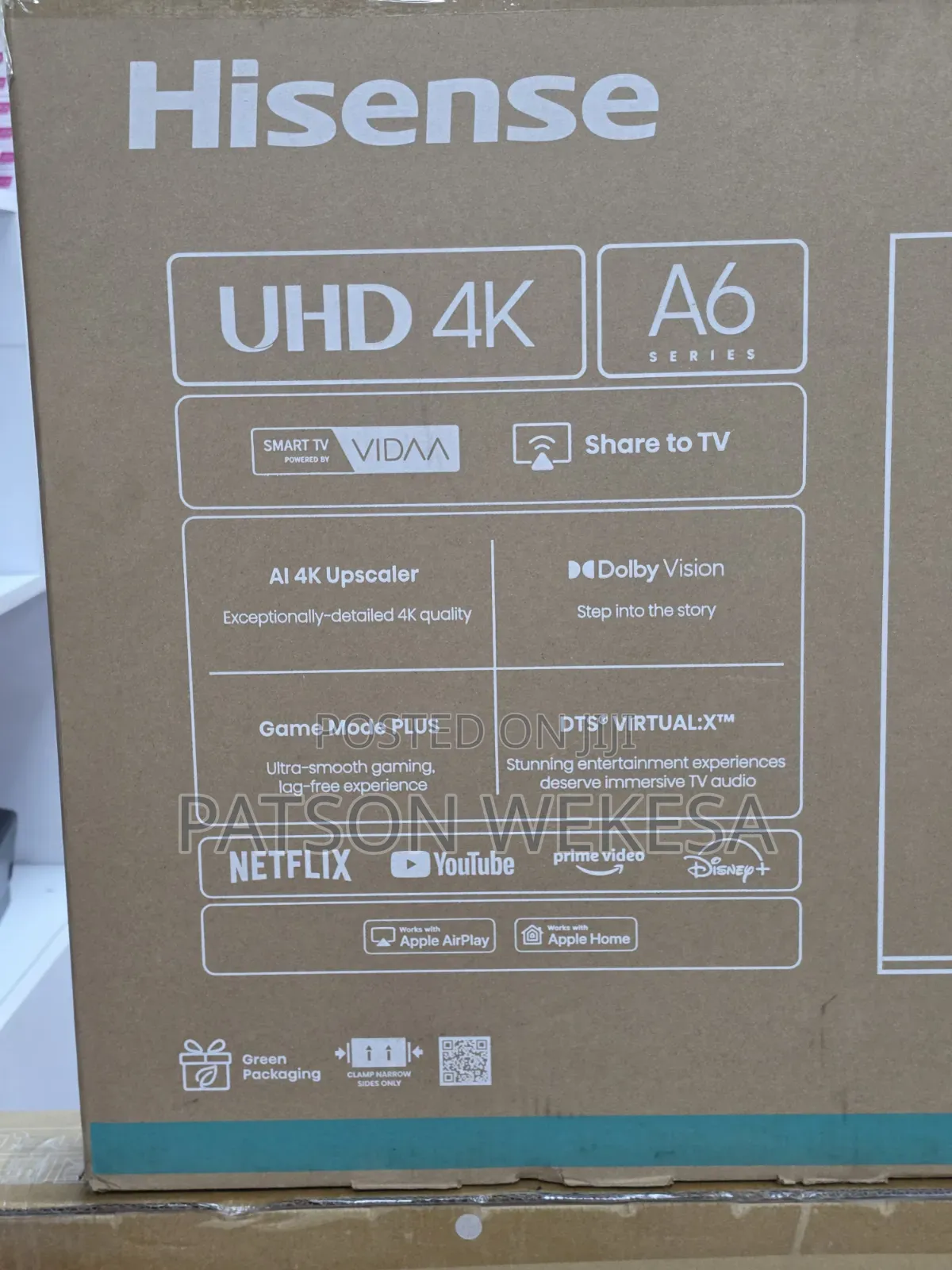 Hisense 43-Inch Ultra HD Smart TV 43A6Q (2026)