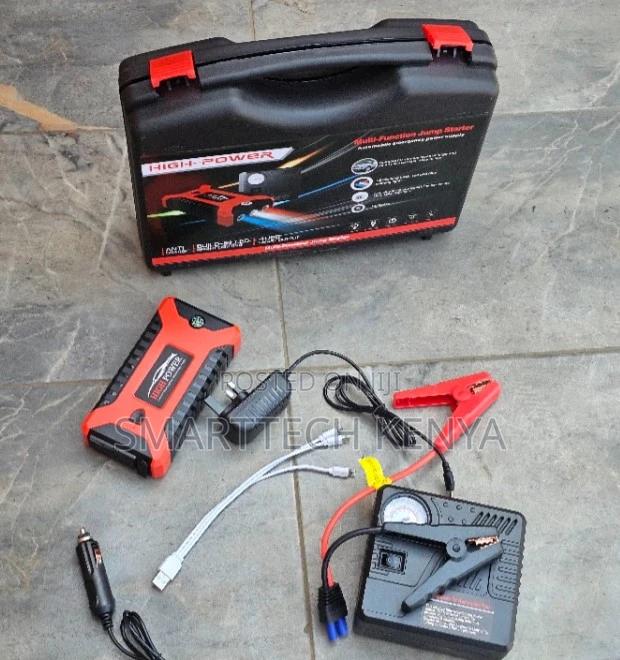Car Jump Starter With Air Compressor Portable Battery Power Bank