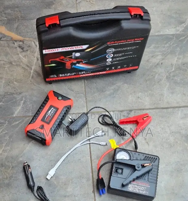 Car Jump Starter With Air Compressor Portable Battery Power Bank