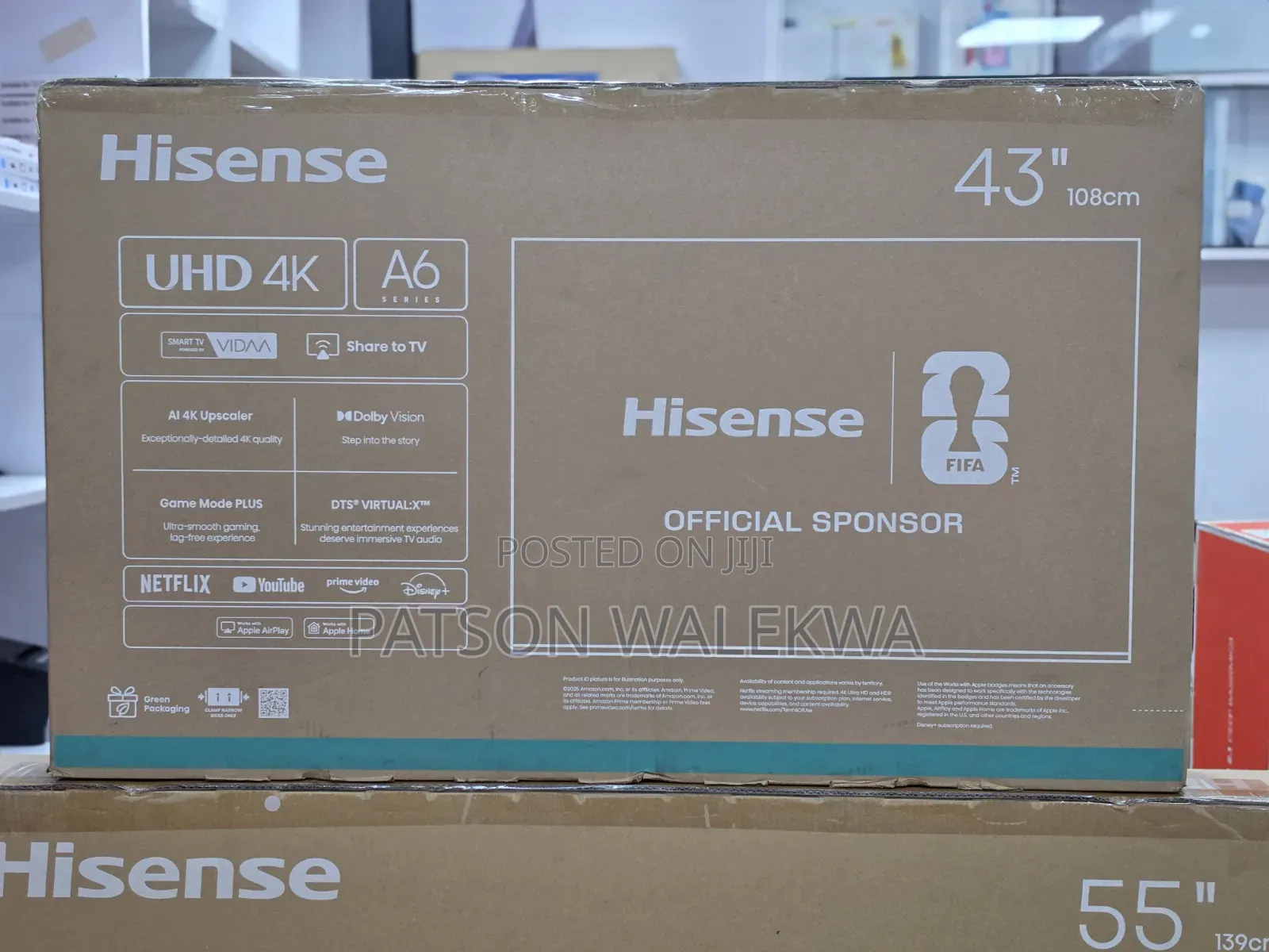 Hisense 43 Inch UHD Smart TV 43A6Q (2026)