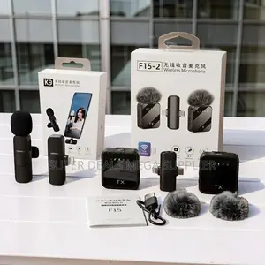 ,F15-2 Wireless Microphone 2TX for TikTok YouTube Vlogging