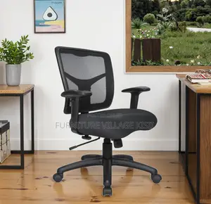 Office Chair; Mid-Back Mesh Counter Chair