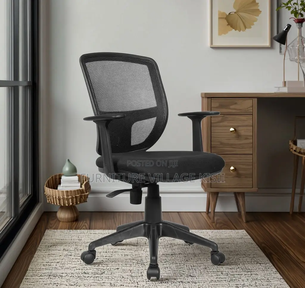 Office Chair; Mid-Back Mesh Counter Chair