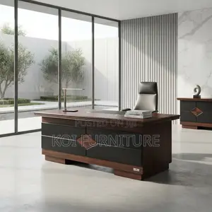 Office Desk; 1400MM Home Office Executive Mahogany Table