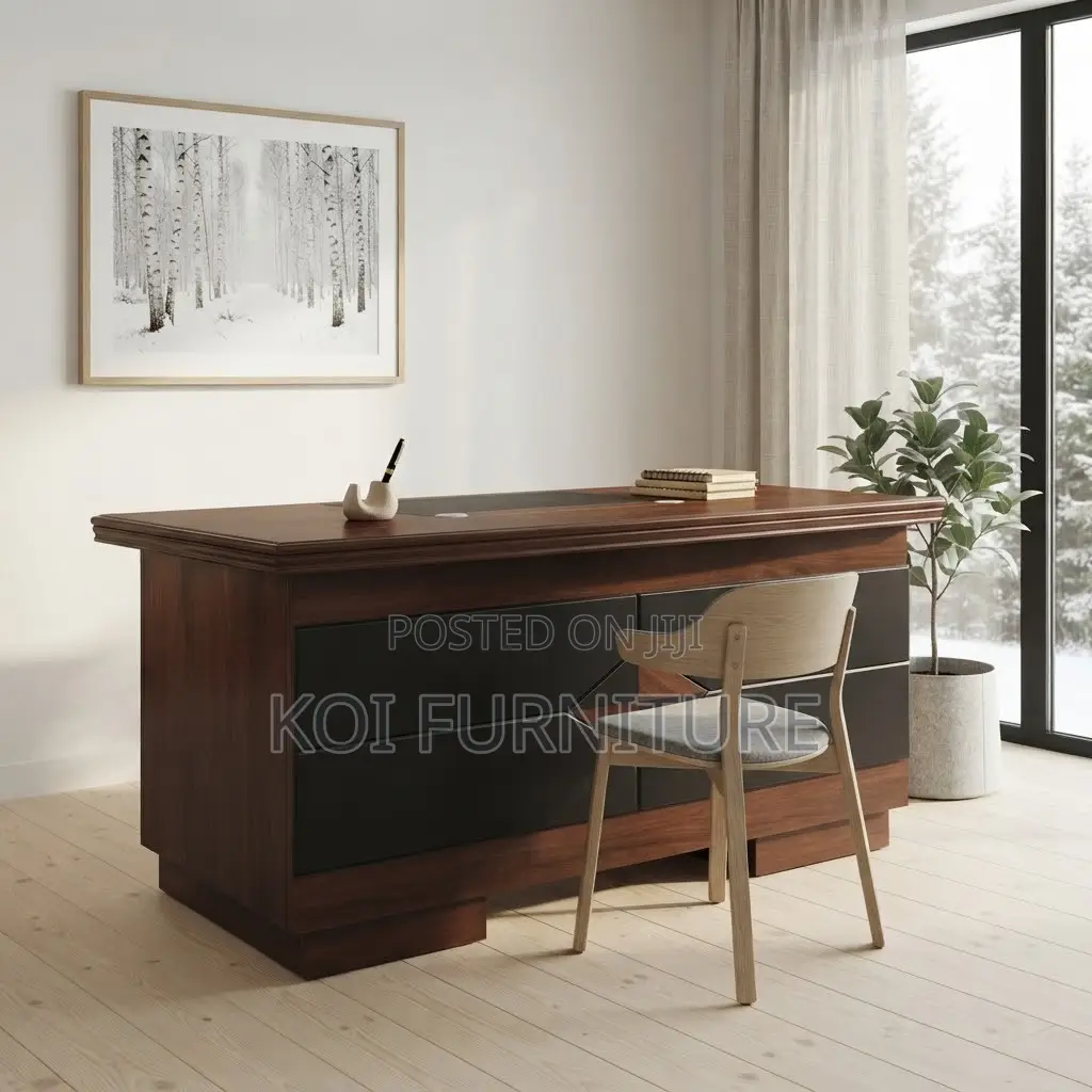 Office Desk; 1400MM Home Office Executive Mahogany Table