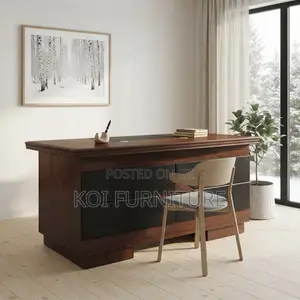 Office Desk; 1400MM Home Office Executive Mahogany Table
